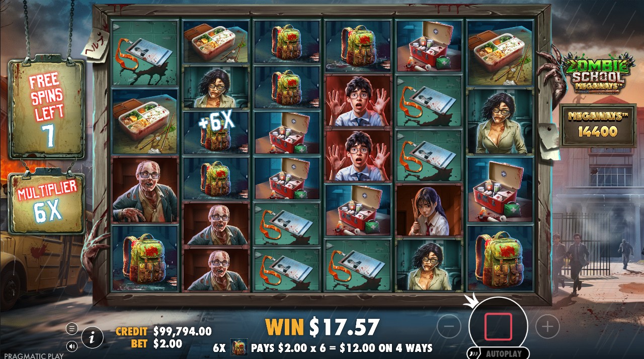 Zombie School Megaways by Pragmatic Play – free spins multiplier bonus